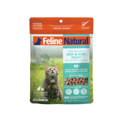 Feline Natural Grain Free Freeze Dried Beef & Hoki Raw Cat Food 800g