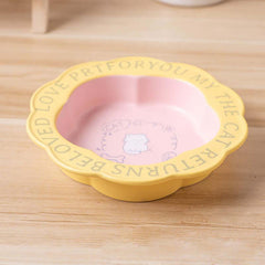 Scallop Ceramic Pet Bowl Durable & easy-to-clean