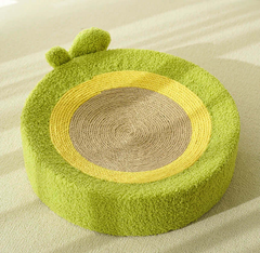 2-in-1 Cat Scratchers Bed Avocado Style