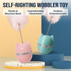 Cat Toy with Bell Feather – Interactive Cat Stick for Cats-petroom