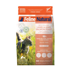 Feline Natural Grain Free Freeze Dried Lamb & Salmon Raw Cat Food — Freeze Dried Cat Treats & Raw Nutrition