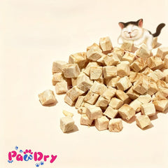 PawDry Freeze-Dried Cod Cubes 100g | Lean Fish Freeze Dried Cat Treats for Cats and Dogs