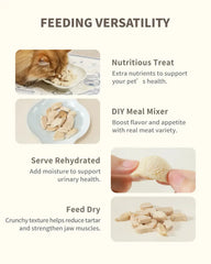 PET-EVER Freeze Dried Rabbit Tenderloin Cat &Dog Treats-PETROOM
