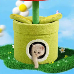 Piranha Plant Cat Tree - Cozy Cat House & Tower - Cat tree for large cats