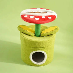 Piranha Plant Cat Tree - Cozy Cat House & Tower - Cat tree for large cats