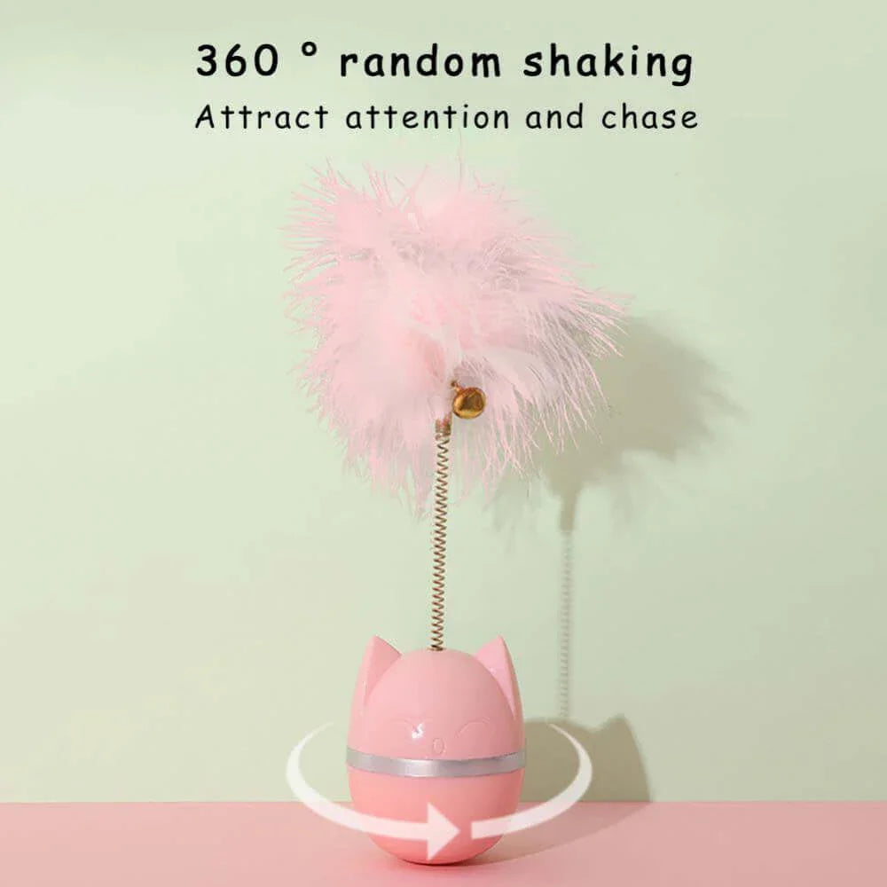 Cat Toy with Bell Feather – Interactive Cat Stick for Cats-Petroom