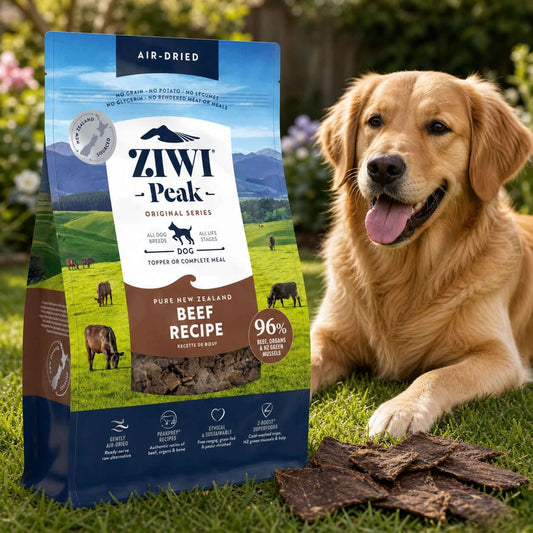Ziwi Peak Air-Dried Free-Range Beef Dry Dog Food for All Life Stages
