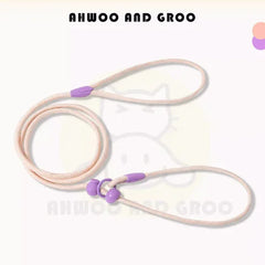 Durable Cotton Nylon Pet Rope Leash – Adjustable Slip Lead with Metal Ring-Petroom