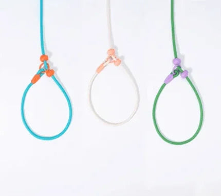 Durable Cotton Nylon Pet Rope Leash – Adjustable Slip Lead with Metal Ring-Petroom