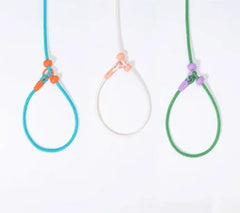 Durable Cotton Nylon Pet Rope Leash – Adjustable Slip Lead with Metal Ring-Petroom