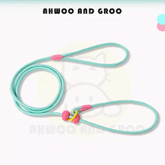 Durable Cotton Nylon Pet Rope Leash – Adjustable Slip Lead with Metal Ring-Petroom