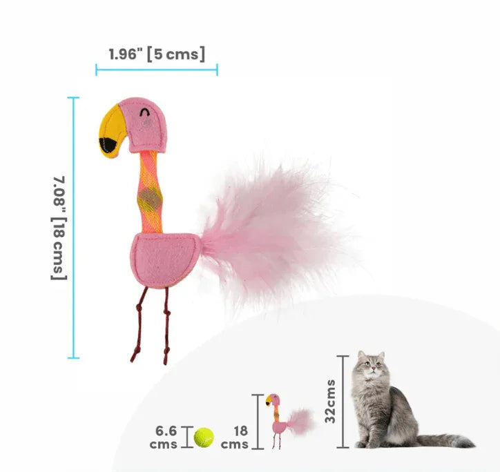 FOFOS Flicking Tube Catnip Cat Toy – Interactive Stress Relief Toy for Indoor Cats-PETROOM