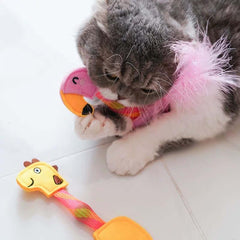 FOFOS Flicking Tube Catnip Cat Toy – Interactive Stress Relief Toy for Indoor Cats-PETROOM