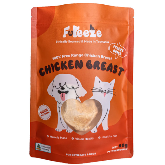 FUREEZE Freeze-Dried Free Range Chicken Breast 50g-Petroom