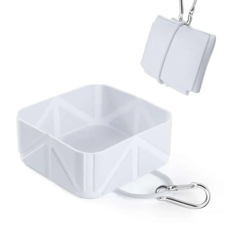Foldable Travel Dog Bowl Portable Pet Food Water Container 500ml-Petroom