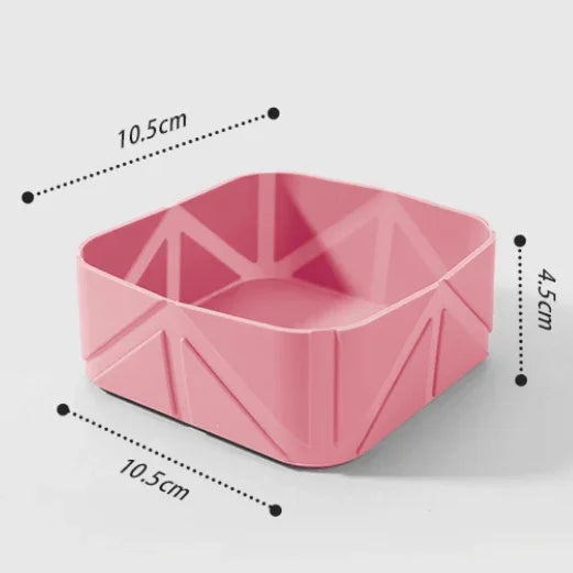 Foldable Travel Dog Bowl Portable Pet Food Water Container 500ml-Petroom