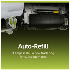 Auto-refill pet waste station mechanism installing new trash bag for easy cleanup