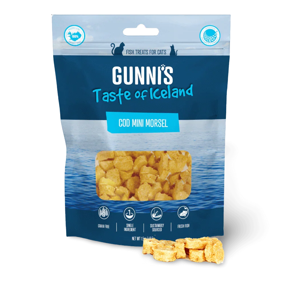 GUNNIS Cod Mini Morsels Cat Treats 42.5g-PETROOM