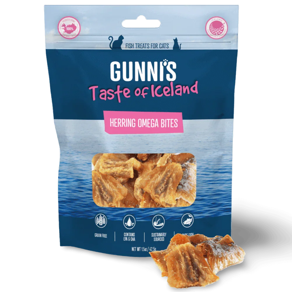 GUNNI’S Herring Omega Bites Cat Treats 42.5g-PETROOM