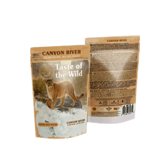 Taste of the Wild Grain-Free Canyon River Feline Recipe - Chunks in Gravy 85g x 12 Pack cat food pouches