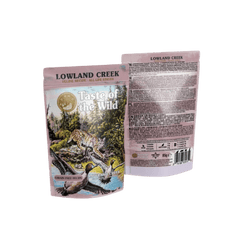 Taste of the Wild Grain-Free Lowland Creek Feline Recipe - Chunks in Gravy 85g x 12 Pack - Cat food packaging