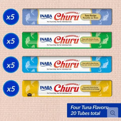 Inaba Churu Puree Tuna Variety Box Cat Treats-Petroom