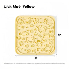 Mango Slow Feeder Lick Mat – Fun & Calming Treat Time for Cats & Small Dogs-Petroom