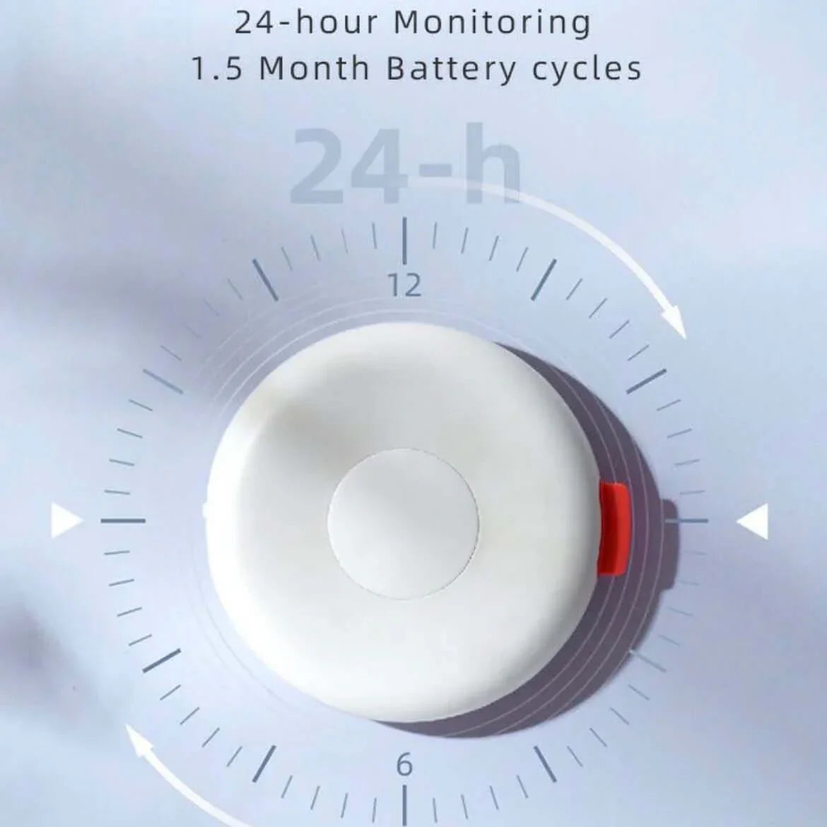 24-hour pet activity monitor with 1.5 month battery life, ideal for cats and dogs