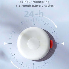 24-hour pet activity monitor with 1.5 month battery life, ideal for cats and dogs
