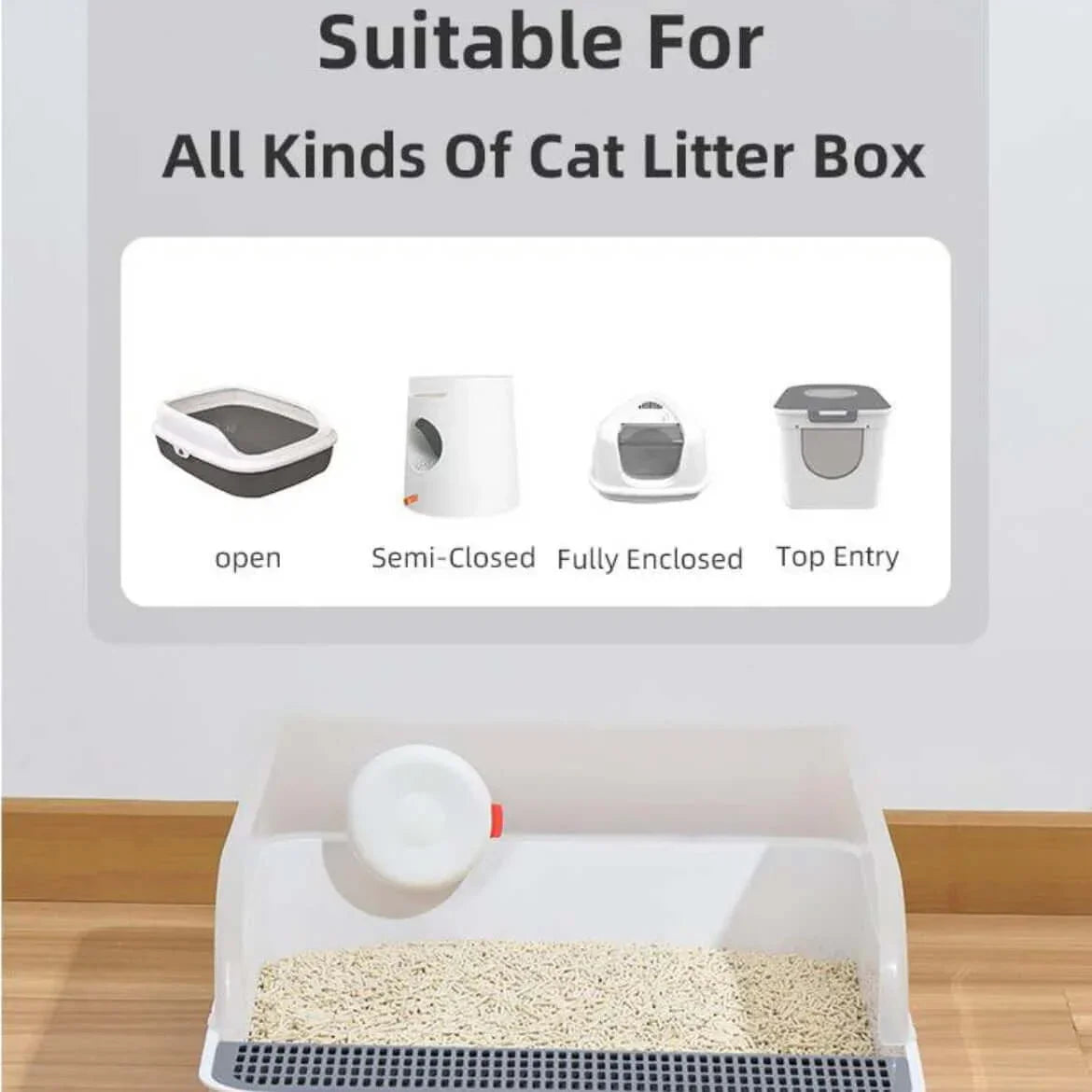 Suitable for all kinds of cat litter box with Michu Negative Ion Smart Deodorizer | Cat Litter Box Odour Eliminator.