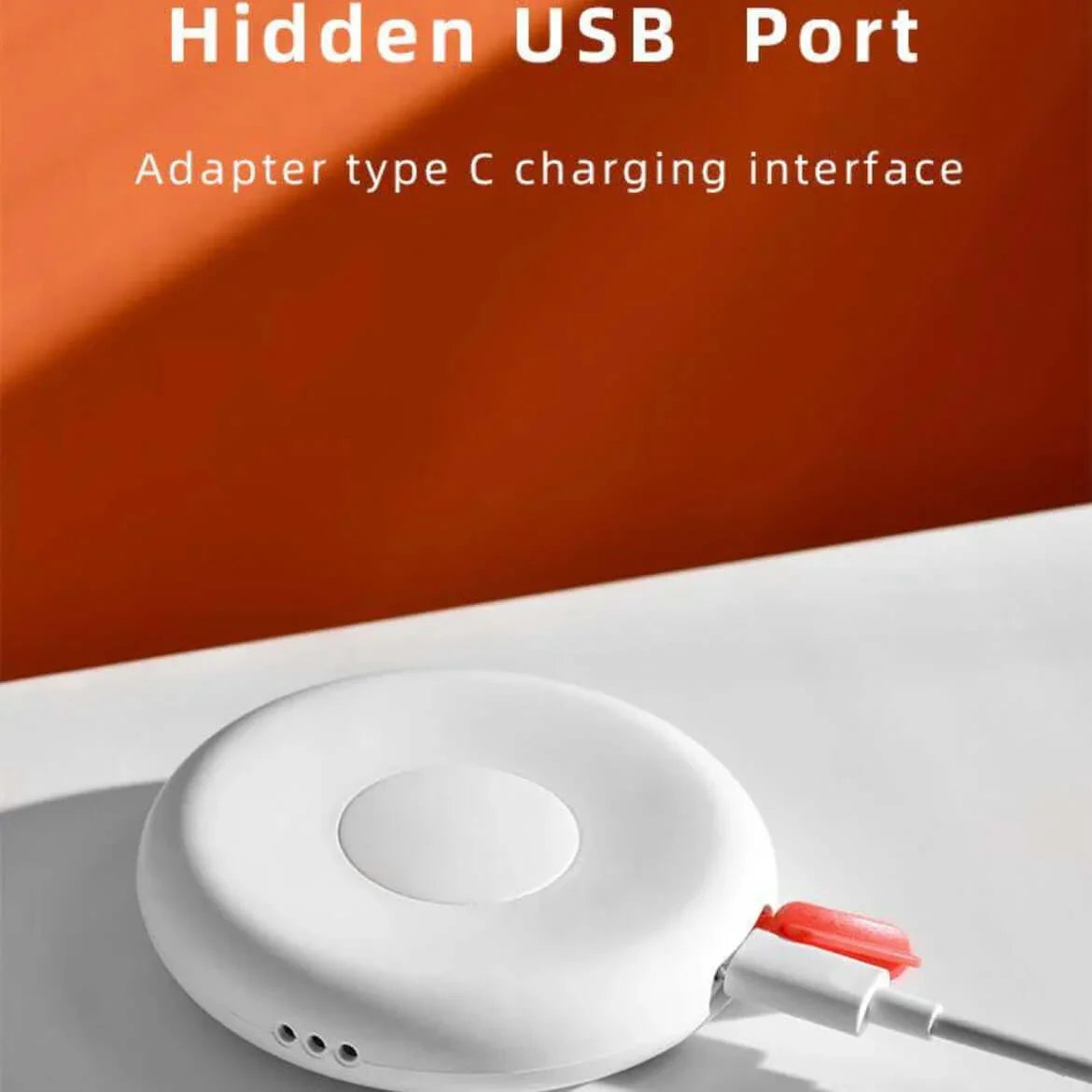 Hidden USB Port Adapter type C charging interface for convenient device charging.