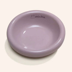 Purple Michu cat food bowl, stylish pet supply for cats