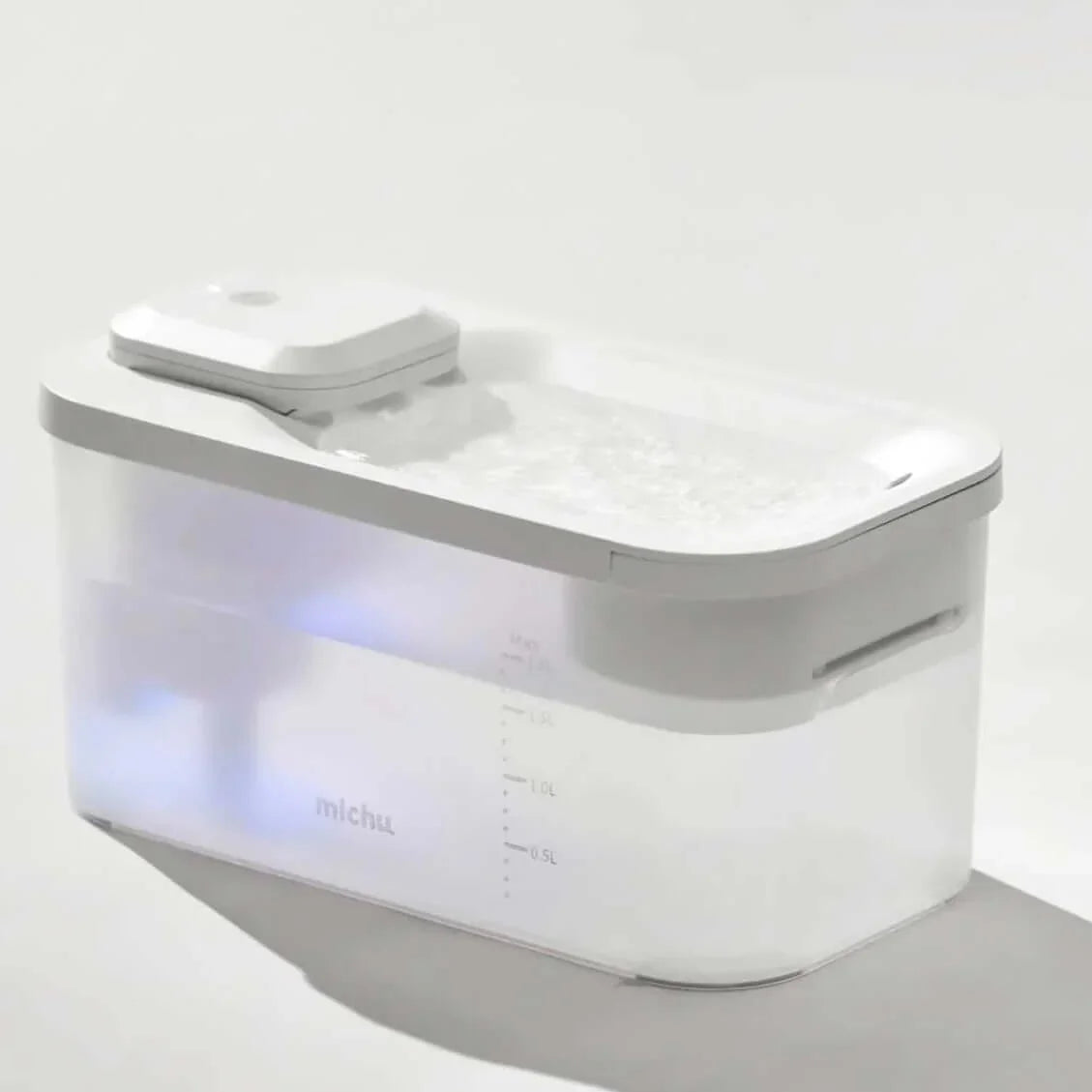 Michu Wireless Cat Water Fountain - Battery Operated Dispenser for Healthy Hydration with flowing water