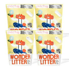 Michu Wonder Litter – plant-based cat litter, guar corn & tapioca, kitten safe, for automatic boxes