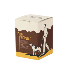 18 Roll Eco-Friendly Dog Poo Bag Set With Dispenser packaging box design.