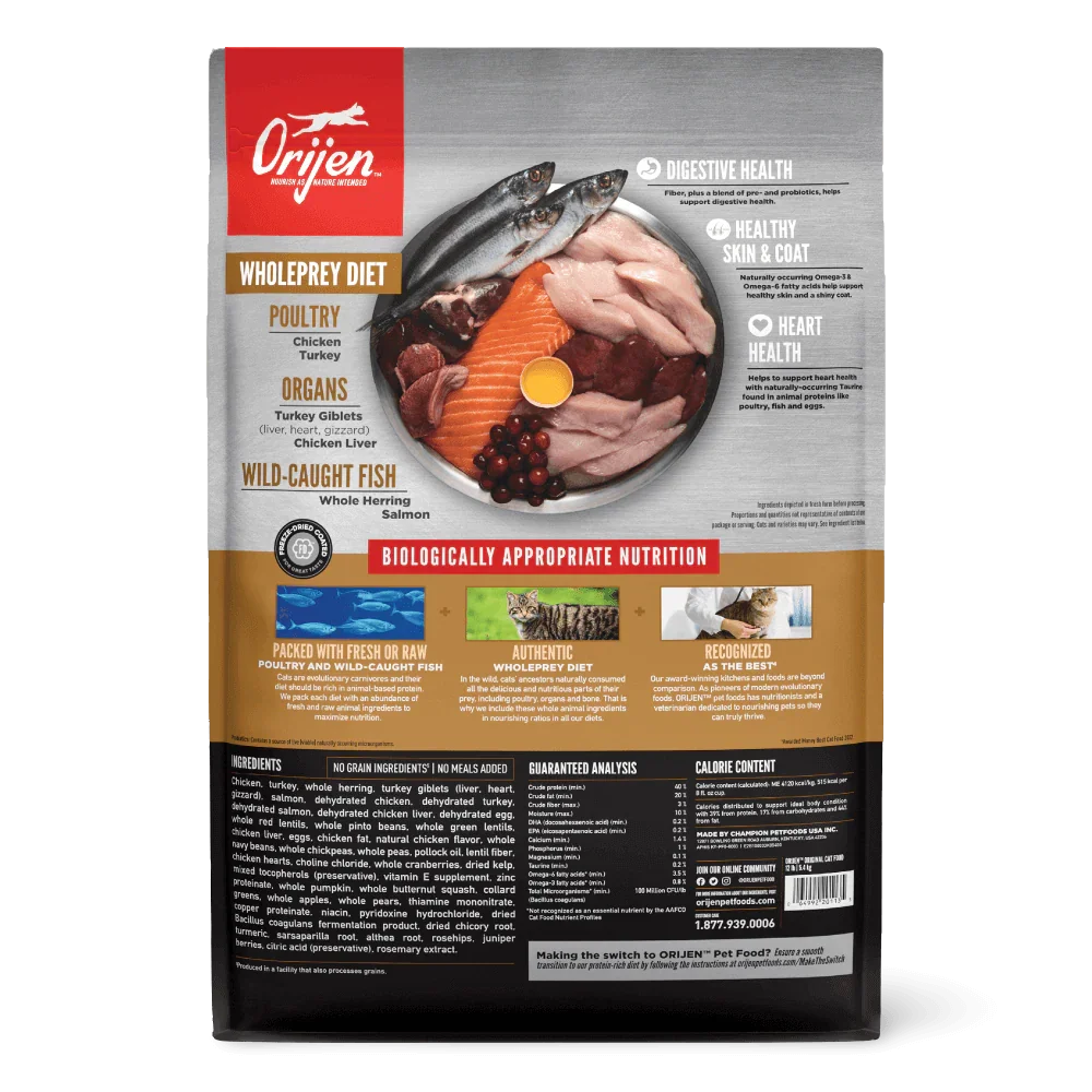 Orijen Original Cat Dry Food-Petroom