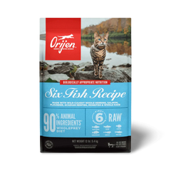 Orijen Six Fish Dry Cat Food 5.45kg-Petroom