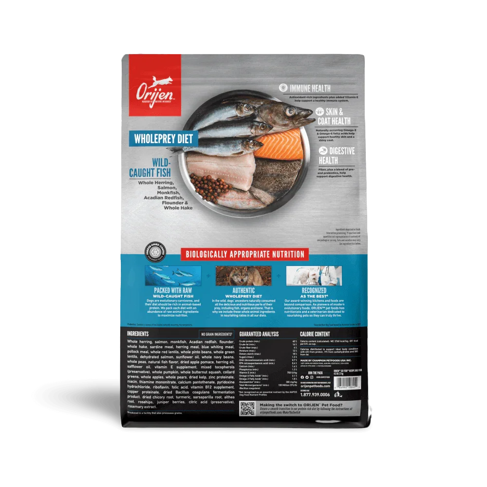 Orijen Six Fish Dry Dog Food 10.6kg-Petroom