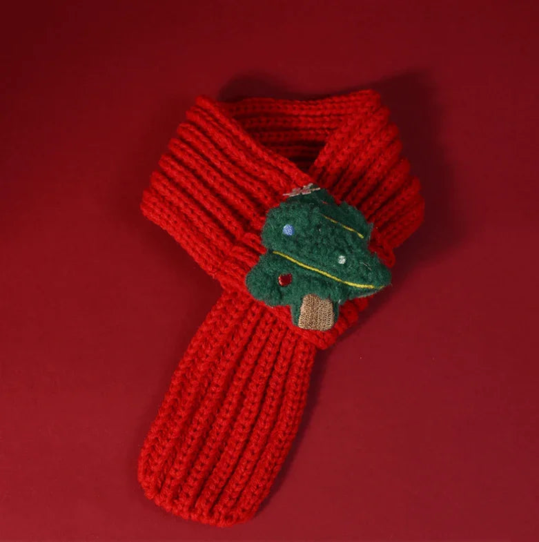 Christmas Pet Scarf in Four Festive Designs – For Cats & Small Dogs-PETROOM