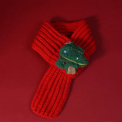 Christmas Pet Scarf in Four Festive Designs – For Cats & Small Dogs-PETROOM
