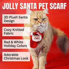Christmas Pet Scarf in Four Festive Designs – For Cats & Small Dogs