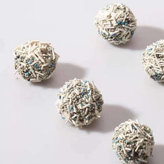 Dog treats with white and blue sprinkles, perfect for pet rewards and training