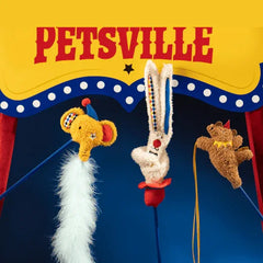 PETSVILLE Kitten Teaser Feather Wand-Petroom