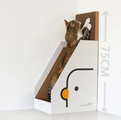PURROOM Little Chick Series Vertical Cat Scratcher Box Cat Toy (Adjustable in height)-Petroom