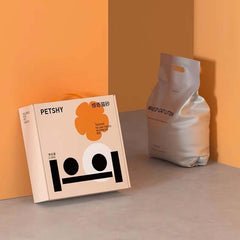 PETSHY mixed cat litter box and bag, stylish pet supplies for cats, 2.5kg package