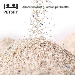 Almost no dust guardian pet health cat litter with blue beads for odor control