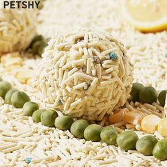 Pet treat ball with sprinkles and peas, ideal for dogs and cats
