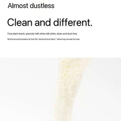 Dust-free cat litter made from pure plant starch, clean and white granules for odor control