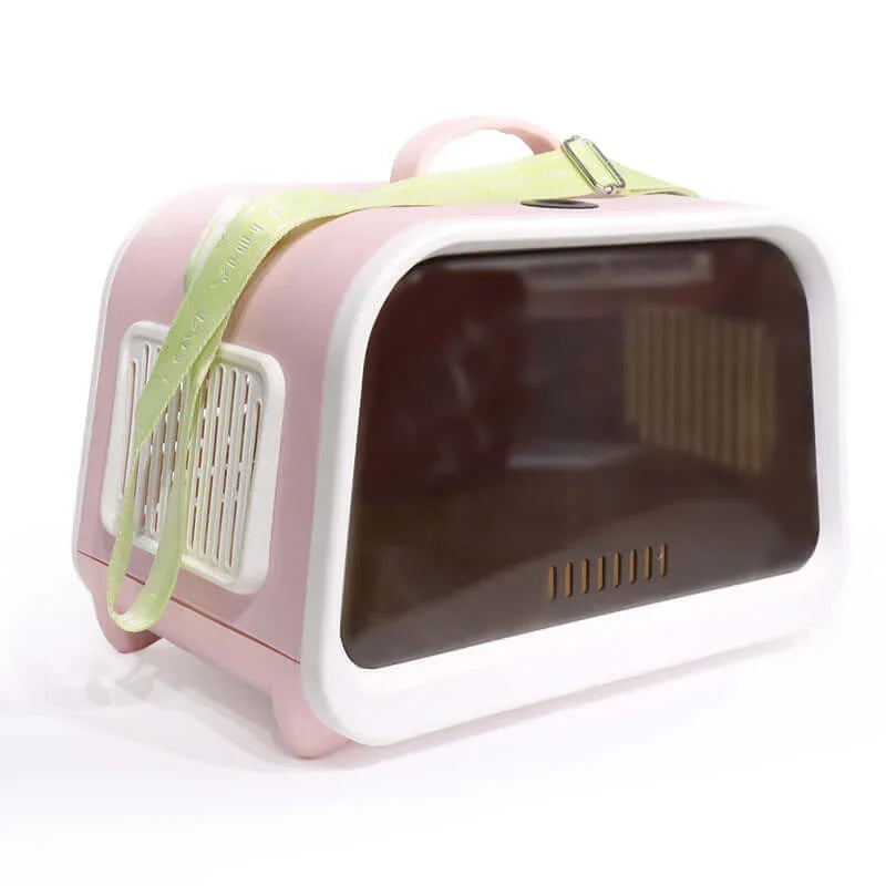 Premium Cat Carrier with Temperature & Humidity Indicator – Safe & Stylish Travel Bag-Petroom