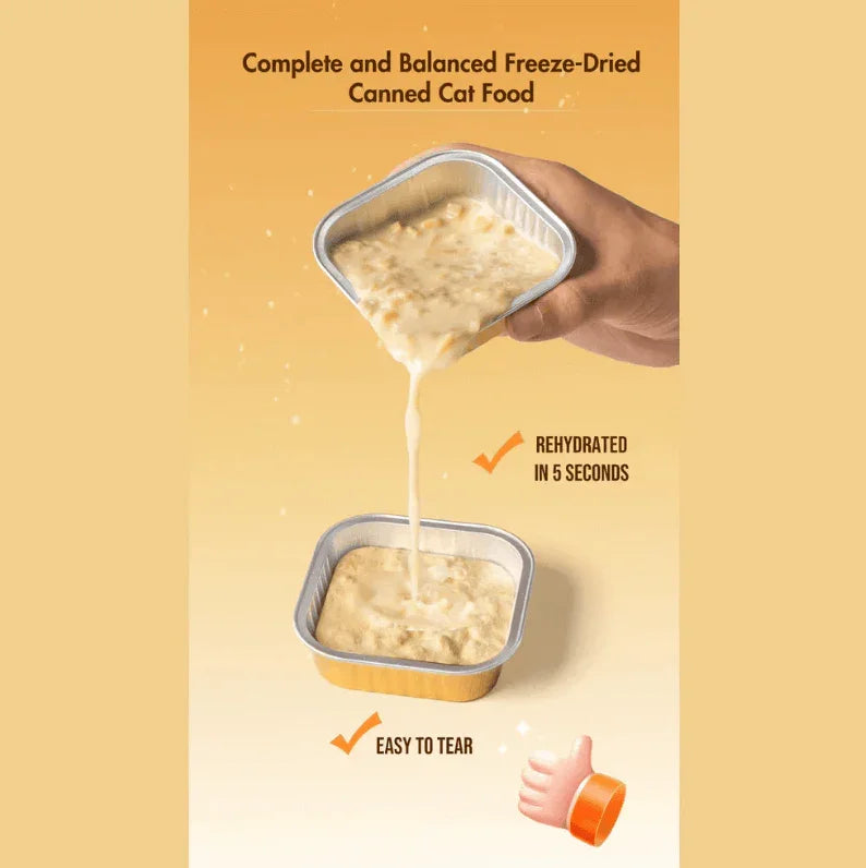 RANOVA Complete Freeze-Dried Golden Can Cat Food Chicken & Duck Recipe-PETROOM